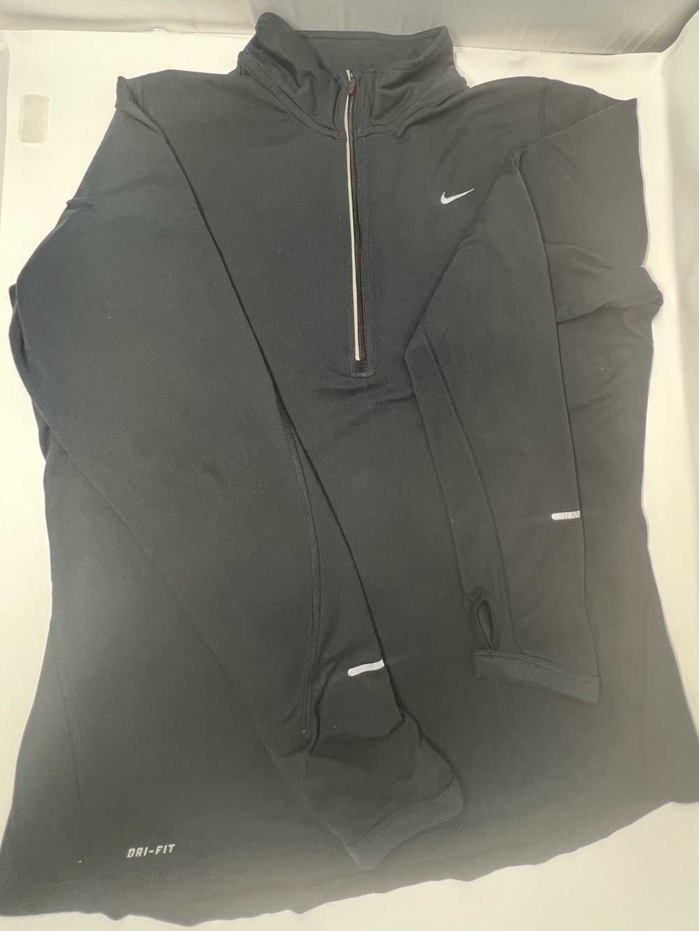 Nike Women's Black Dri-FIT Half-Zip Jacket Size Large